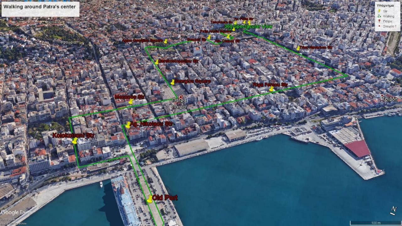 360 Spectacular View Apartamento Patras Exterior foto